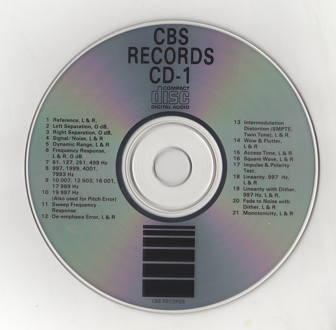 CBS Records CD-1 - Bram Jacobse